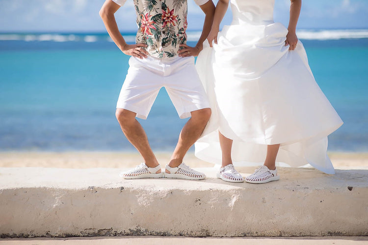 Tying the Knot With Two White Cords