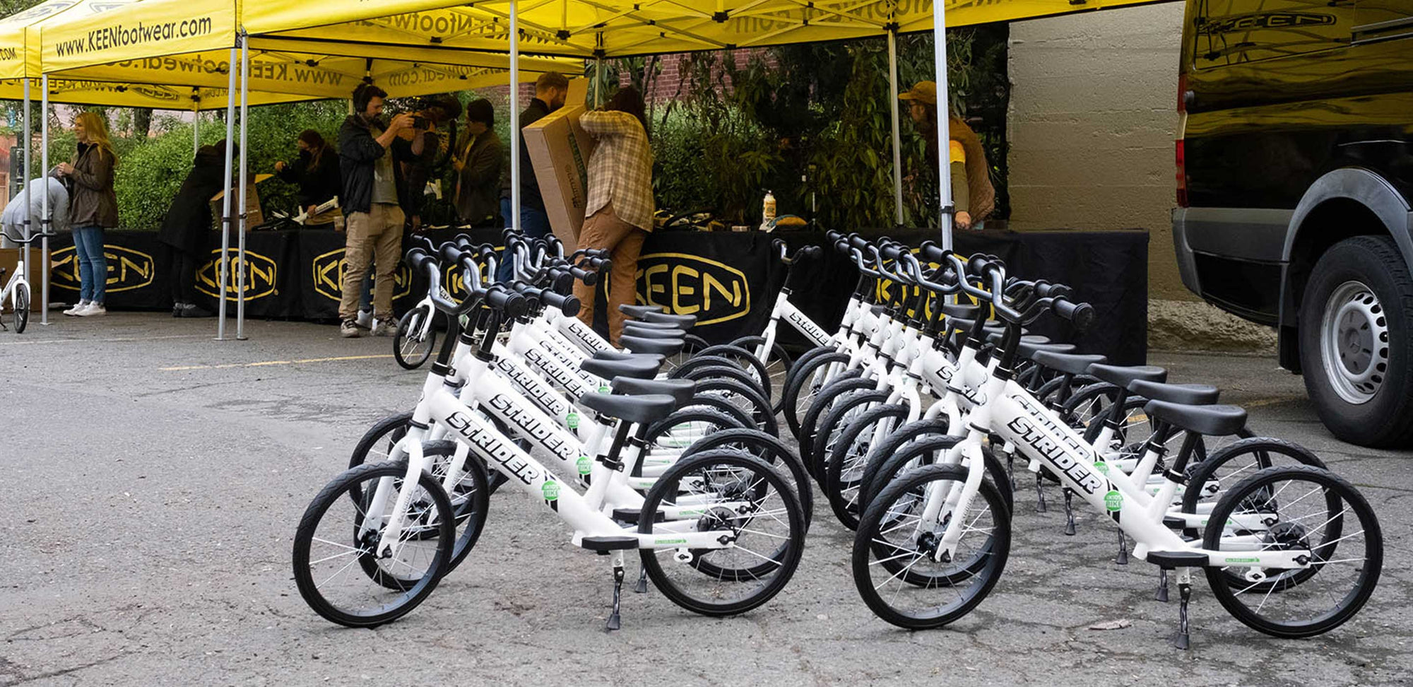 Building Strider bikes for kindergartners