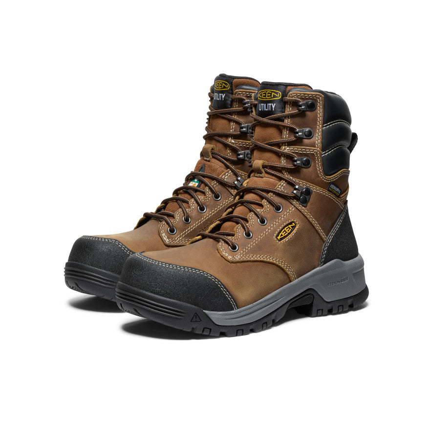 Women's CSA Evanston 8" Waterproof Boot (Carbon Toe) - Pair Angle Image
