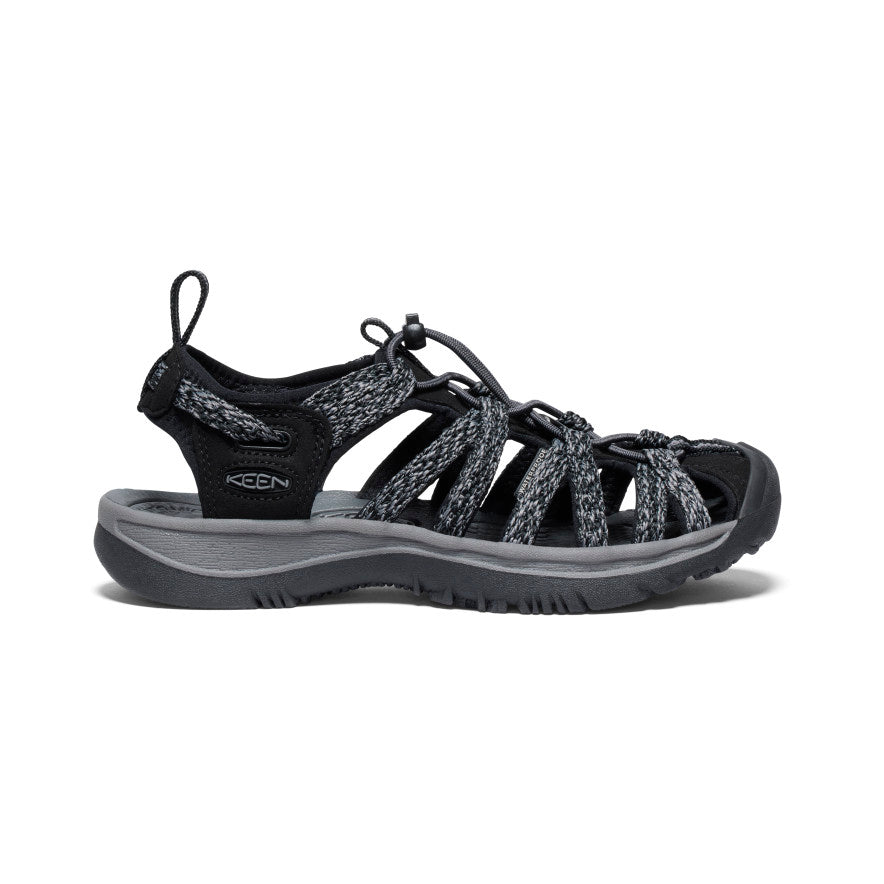 Women s Whisper Black Steel Grey Closed Toe Sandal KEEN KEEN