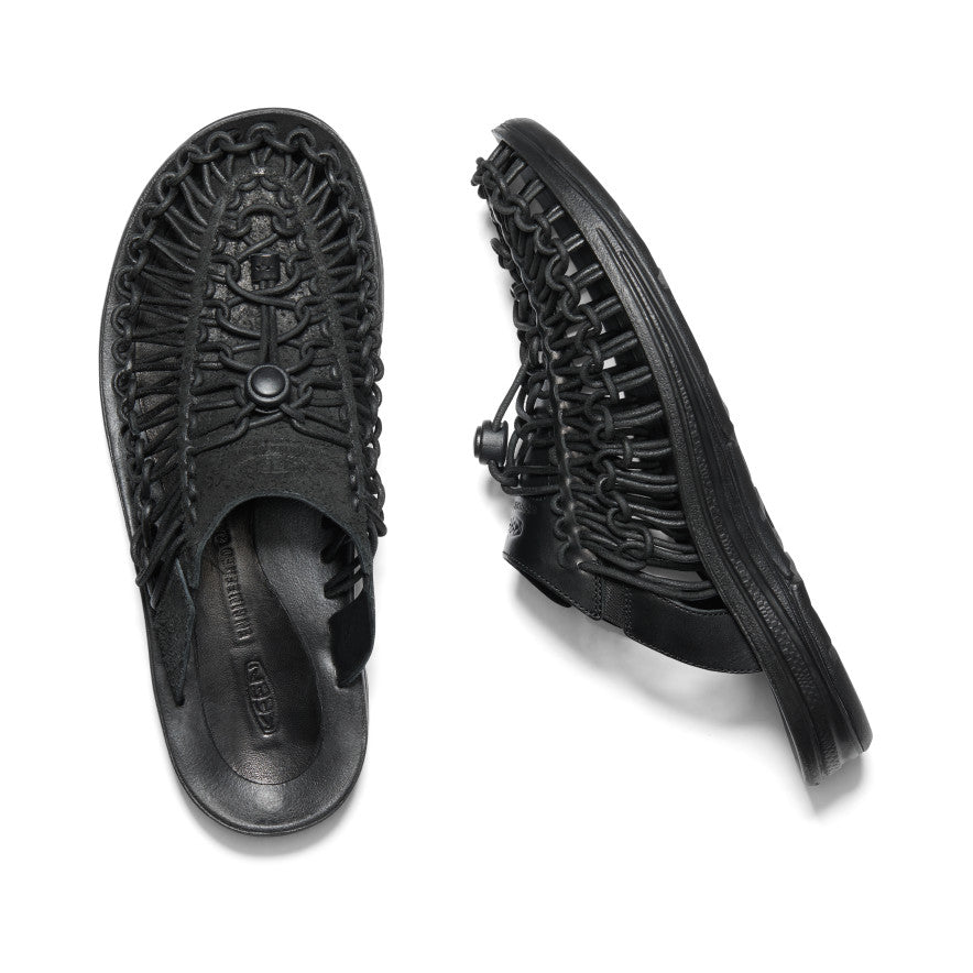 Men's UNEEK Premium Leather Slide x Engineered Garments - Pair Angle Image