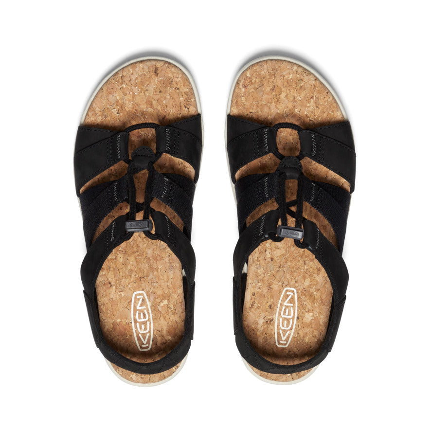 Women's Elle Mixed Strap Sandal - Overhead Image