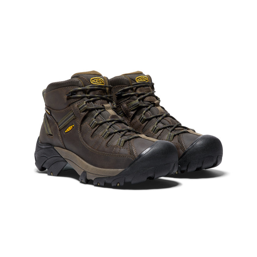 Men's Targhee II Mid Waterproof Hiking Boots - Pair Angle Image