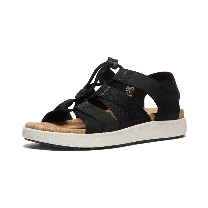 Women's Elle Mixed Strap Sandal - Angle Image